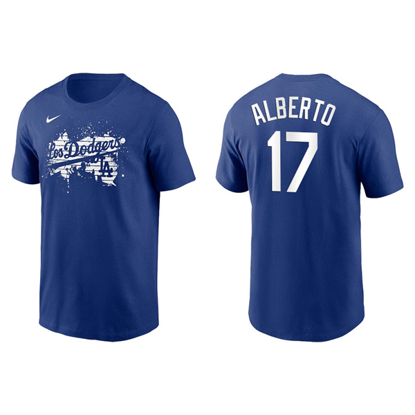 Men's Los Angeles Dodgers Hanser Alberto Royal 2021 City Connect Graphic T-Shirt