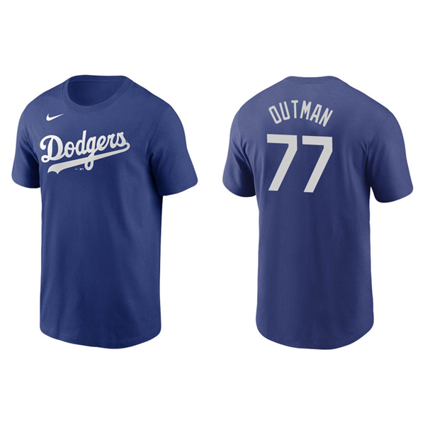 Men's Los Angeles Dodgers James Outman Royal Name & Number Nike T-Shirt