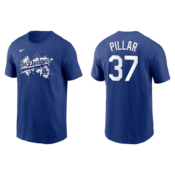 Men's Los Angeles Dodgers Kevin Pillar Royal 2021 City Connect Graphic T-Shirt