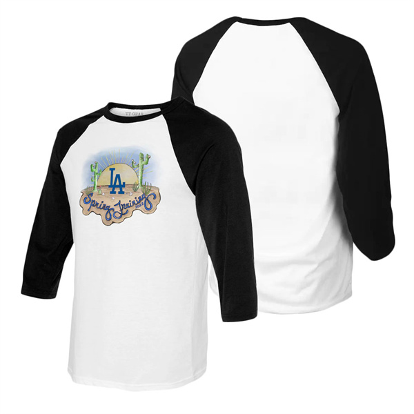 Women's Los Angeles Dodgers Tiny Turnip 2022 Spring Training Raglan T-Shirt