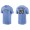 Men's Milwaukee Brewers Daniel Vogelbach Light Blue Name & Number Nike T-Shirt