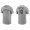 Men's Milwaukee Brewers Omar Narvaez Gray Name & Number Nike T-Shirt