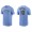 Men's Milwaukee Brewers Omar Narvaez Light Blue Name & Number Nike T-Shirt