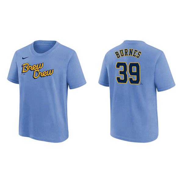 Corbin Burnes Youth Brewers City Connect T-Shirt