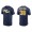 Devin Williams Brewers Navy City Connect Wordmark T-Shirt