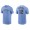 Men's Milwaukee Brewers Hunter Renfroe Light Blue Name & Number Nike T-Shirt