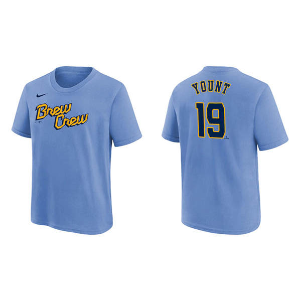 Robin Yount Youth Brewers City Connect T-Shirt