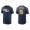 Tyrone Taylor Brewers Navy City Connect Wordmark T-Shirt