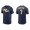 Victor Caratini Brewers Navy City Connect Wordmark T-Shirt