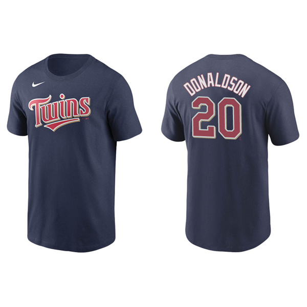 Men's Minnesota Twins Josh Donaldson Navy Name & Number Nike T-Shirt