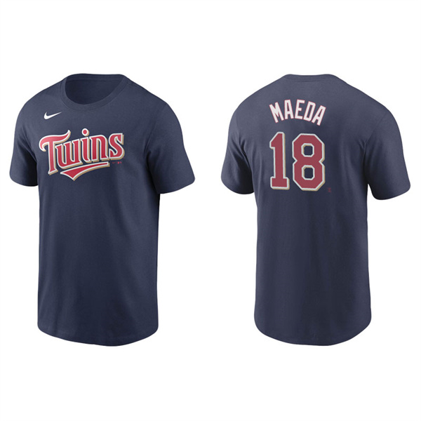 Men's Minnesota Twins Kenta Maeda Navy Name & Number Nike T-Shirt