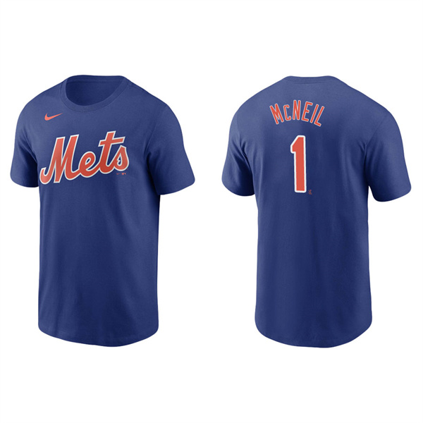 Men's Jeff McNeil New York Mets Royal Name & Number Nike T-Shirt