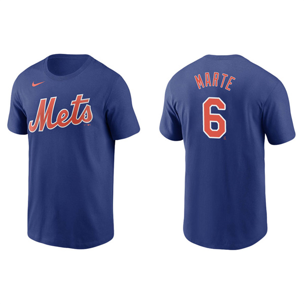Men's Starling Marte New York Mets Royal Name & Number Nike T-Shirt