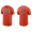 Men's New York Mets Brandon Nimmo Orange Name & Number Nike T-Shirt