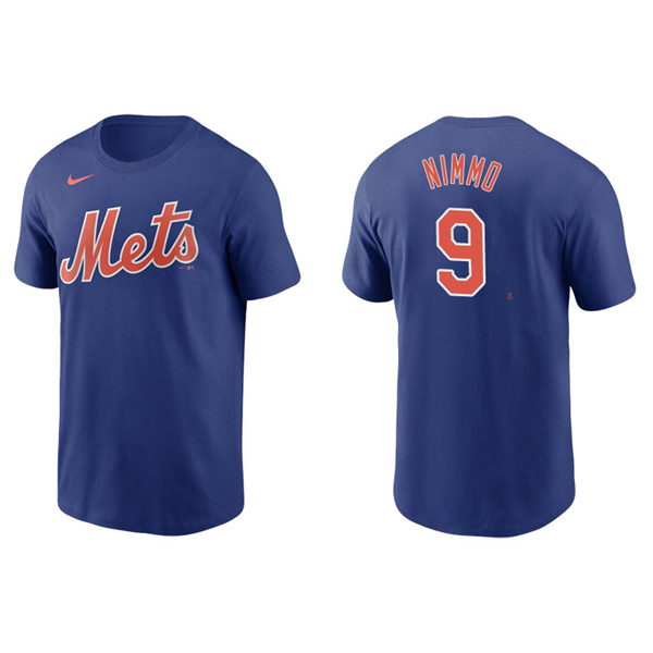 Men's New York Mets Brandon Nimmo Royal Name & Number Nike T-Shirt