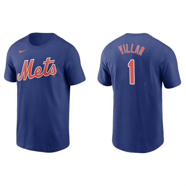 Men's New York Mets Jonathan Villar Royal Name & Number Nike T-Shirt