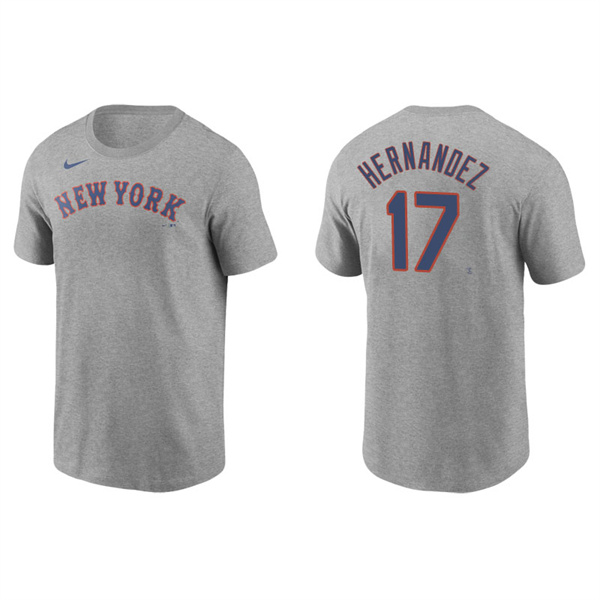 Men's New York Mets Keith Hernandez Gray Name & Number Nike T-Shirt