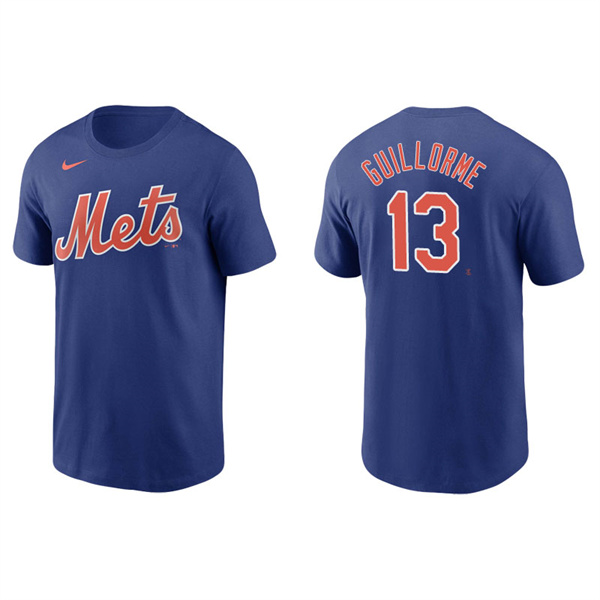 Men's New York Mets Luis Guillorme Royal Name & Number Nike T-Shirt