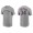 Men's New York Mets Noah Syndergaard Gray Name & Number Nike T-Shirt