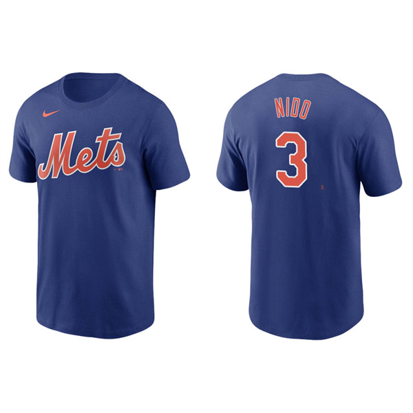 Men's New York Mets Tomas Nido Royal Name & Number Nike T-Shirt