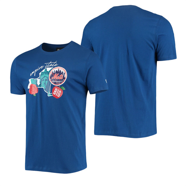 Men's New York Mets New Era Royal City Cluster T-Shirt
