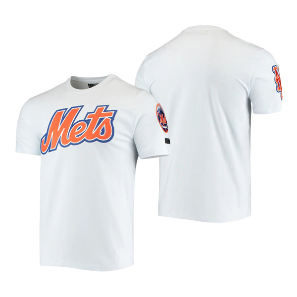 Men's New York Mets Pro Standard White Team Logo T-Shirt