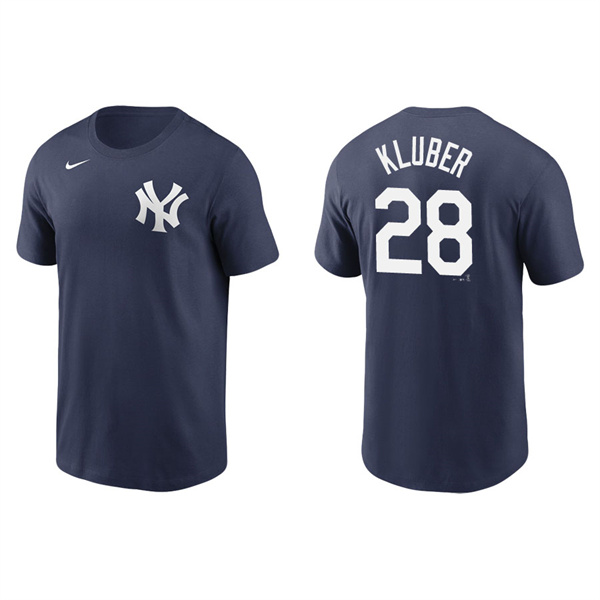 Corey Kluber Men's New York Yankees Derek Jeter Nike Navy Name & Number T-Shirt