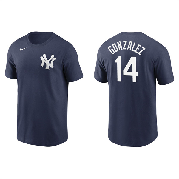 Men's New York Yankees Marwin Gonzalez Navy Name & Number Nike T-Shirt