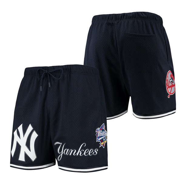 Men's New York Yankees Pro Standard Navy Logo Mesh Shorts