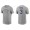 Men's New York Yankees Babe Ruth Gray Name & Number Nike T-Shirt