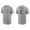 Men's New York Yankees Derek Jeter Gray Name & Number Nike T-Shirt