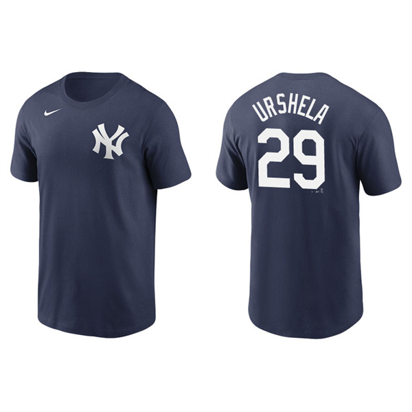 Men's New York Yankees Gio Urshela Navy Name & Number Nike T-Shirt