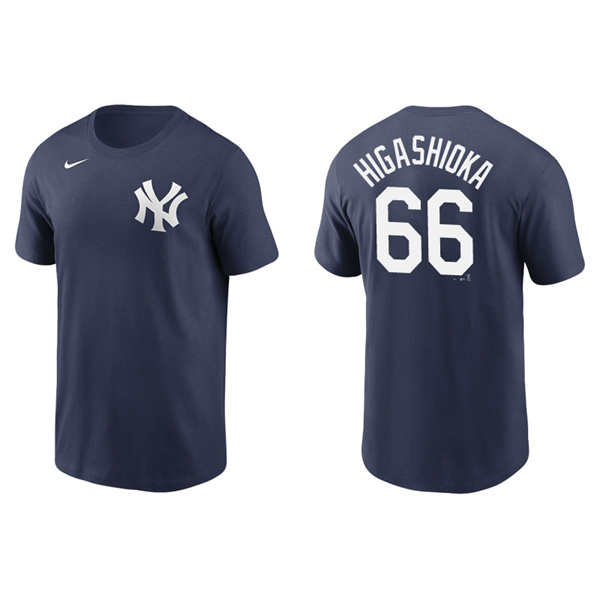Men's New York Yankees Kyle Higashioka Navy Name & Number Nike T-Shirt