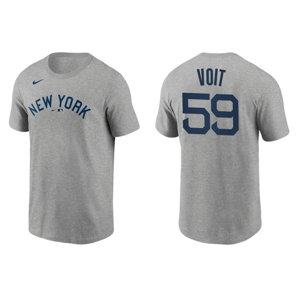 Men's New York Yankees Luke Voit Gray 2021 Field Of Dreams T-Shirt
