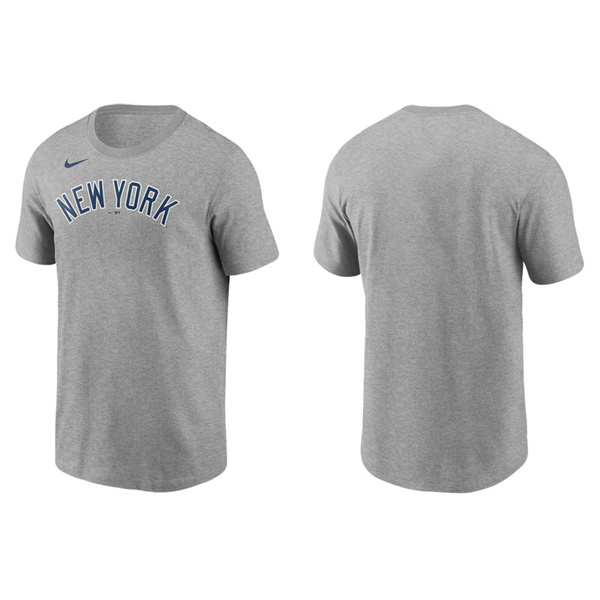 Men's New York Yankees Gray Nike T-Shirt