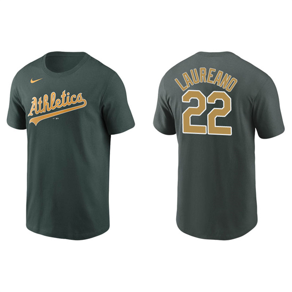 Men's Oakland Athletics Ramon Laureano Green Name & Number Nike T-Shirt
