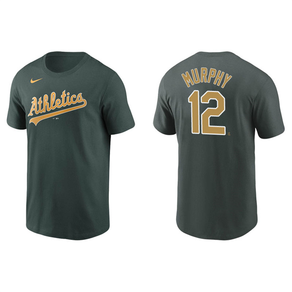 Men's Oakland Athletics Sean Murphy Green Name & Number Nike T-Shirt