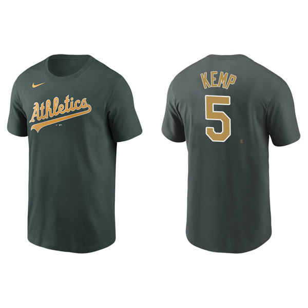 Men's Oakland Athletics Tony Kemp Green Name & Number Nike T-Shirt