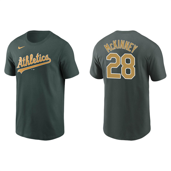Men's Oakland Athletics Billy McKinney Green Name & Number Nike T-Shirt