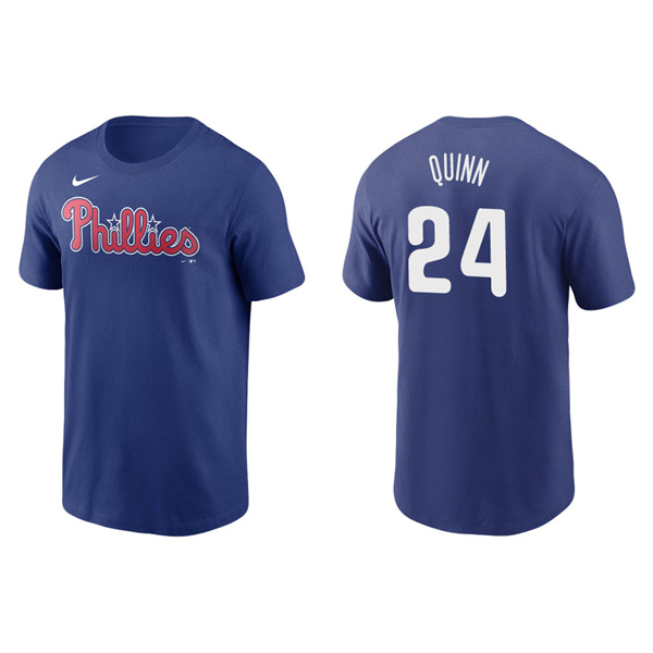 Men's Philadelphia Phillies Roman Quinn Royal Name & Number Nike T-Shirt