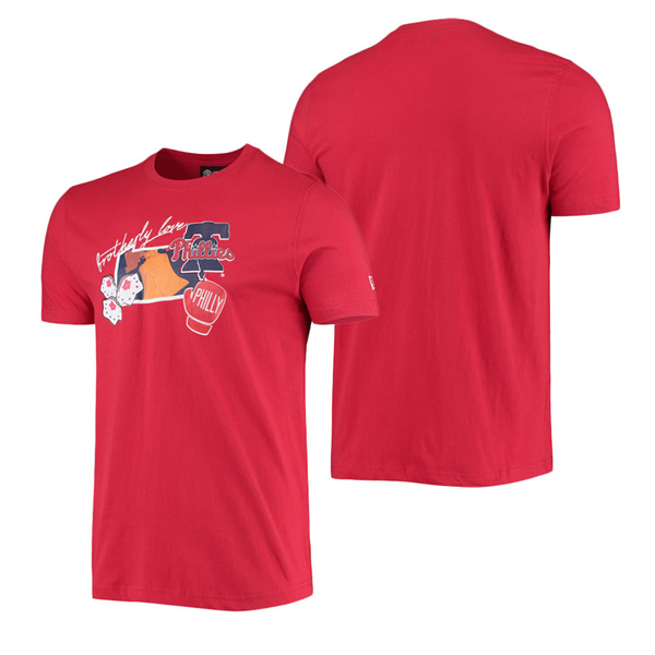 Men's Philadelphia Phillies New Era Red City Cluster T-Shirt