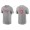 Men's Philadelphia Phillies Brad Miller Gray Name & Number Nike T-Shirt