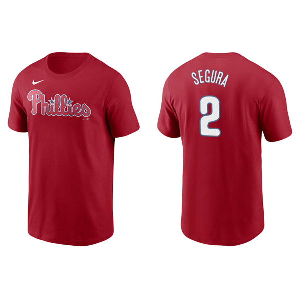 Men's Philadelphia Phillies Jean Segura Red Name & Number Nike T-Shirt