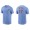 Men's Philadelphia Phillies Rhys Hoskins Light Blue Name & Number Nike T-Shirt