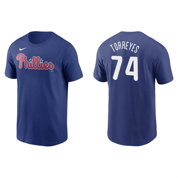 Men's Philadelphia Phillies Ronald Torreyes Royal Name & Number Nike T-Shirt