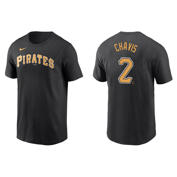 Men's Michael Chavis Pittsburgh Pirates Black Name & Number Nike T-Shirt