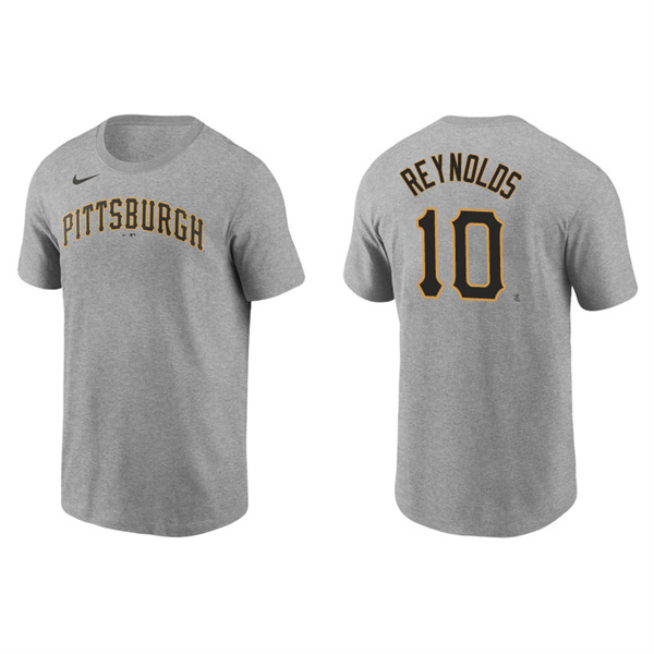Men's Pittsburgh Pirates Bryan Reynolds Gray Name & Number Nike T-Shirt