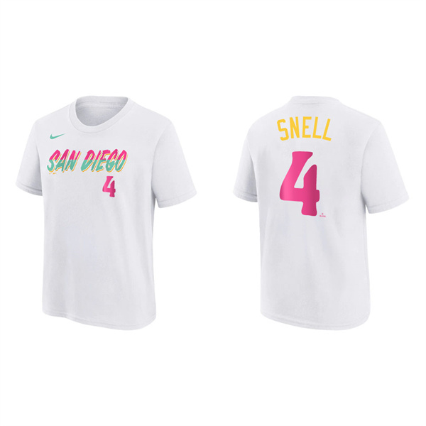 Blake Snell Youth San Diego Padres White 2022 City Connect T-Shirt
