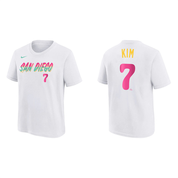 Ha-Seong Kim Youth San Diego Padres White 2022 City Connect T-Shirt