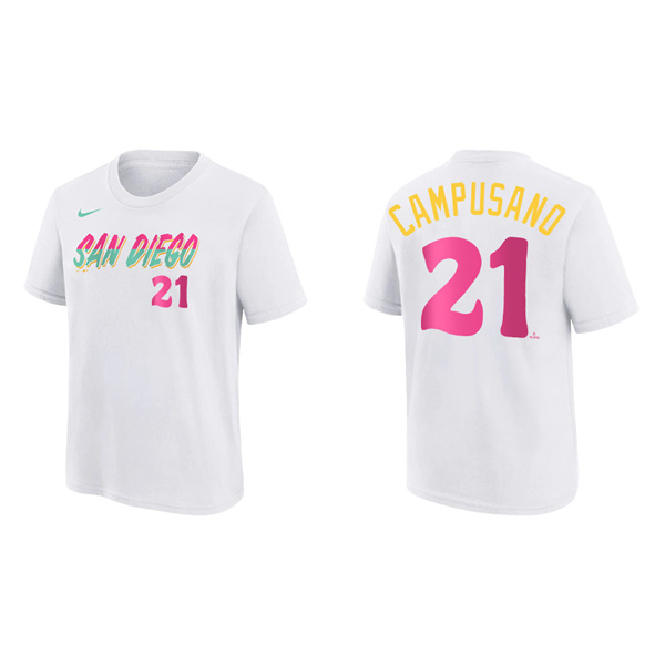Luis Campusano Youth San Diego Padres White 2022 City Connect T-Shirt